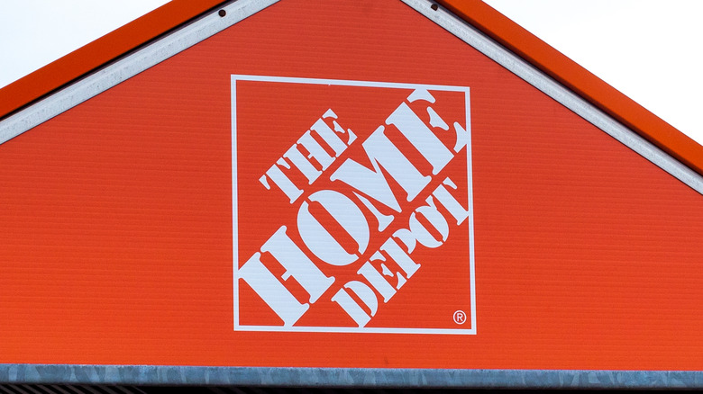 Home Depot logo in the daylight