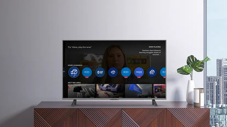 Amazon Fire TV in living room