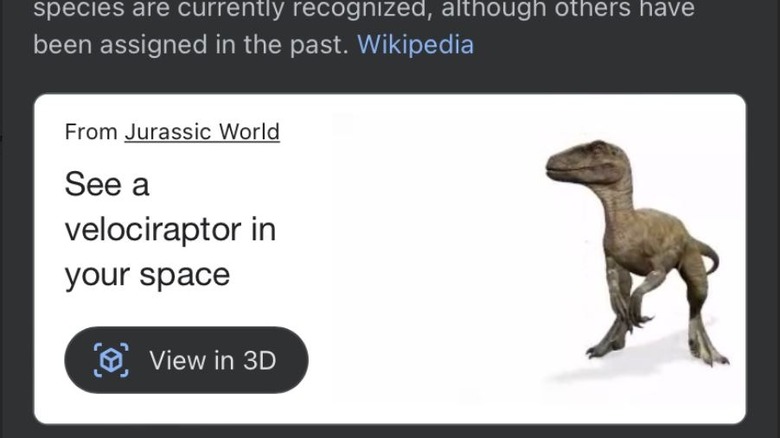 Google animals in 3D