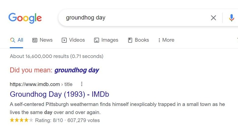 Groundhog Day Easter egg