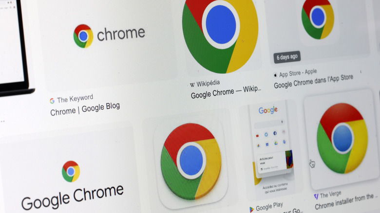 Chrome logos in Google image search