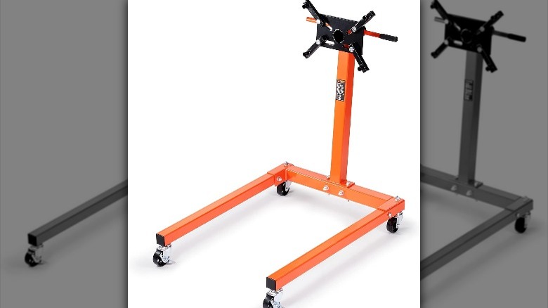 Orange Vevor 1,300-Pound Engine Stand