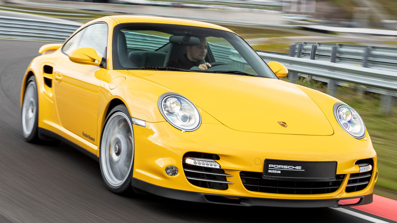  yellow Porsche 997