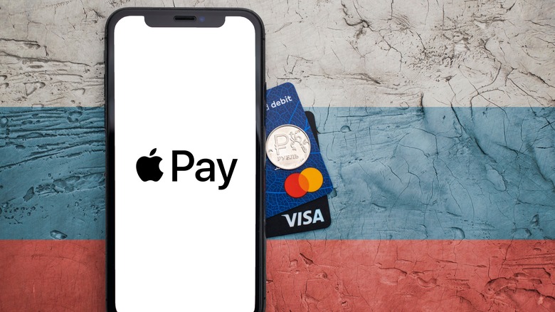 Apple Pay logo on phone