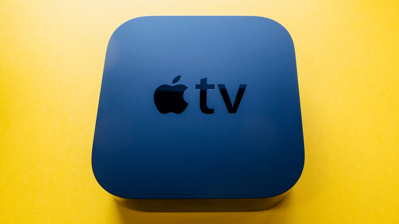 An Apple TV box