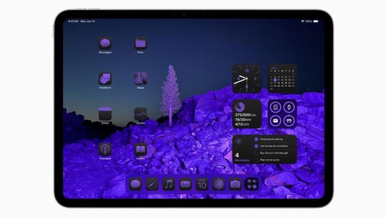 customizing home screen on iPad