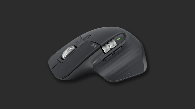 Logitech MX Master 3S product image on black background