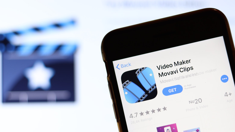 Video Maker app install page