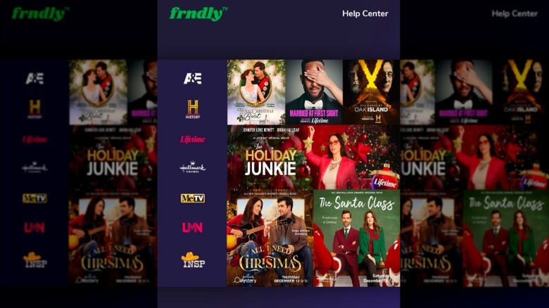 Frndly TV app sign in screen