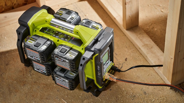 Ryobi power station at construction site