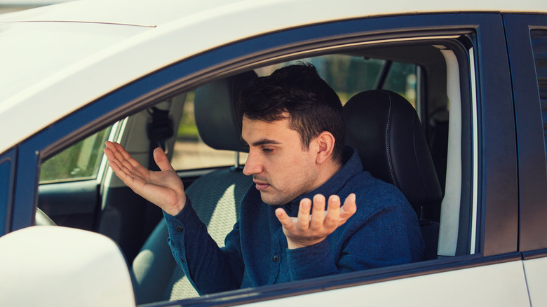 Person unhappy with their car