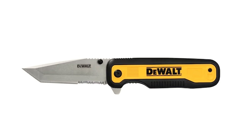 DeWalt pocket knife with blade exposed