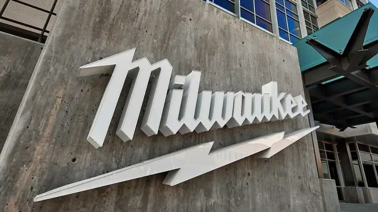 Milwaukee sign outside a building