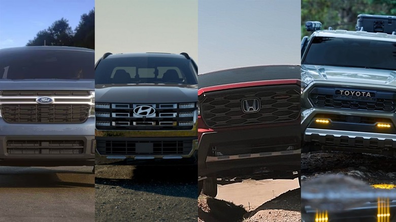 2024 Ford Maverick, Hyundai Santa Cruz, Honda Ridgeline, And Toyota Tacoma