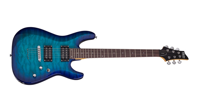 Schecter C-6 Plus blue quilted maple