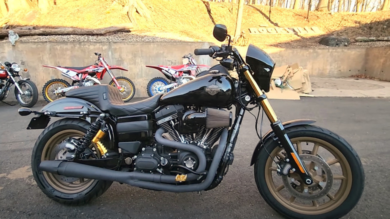 Harley-Davidson Dyna Low Rider S on display