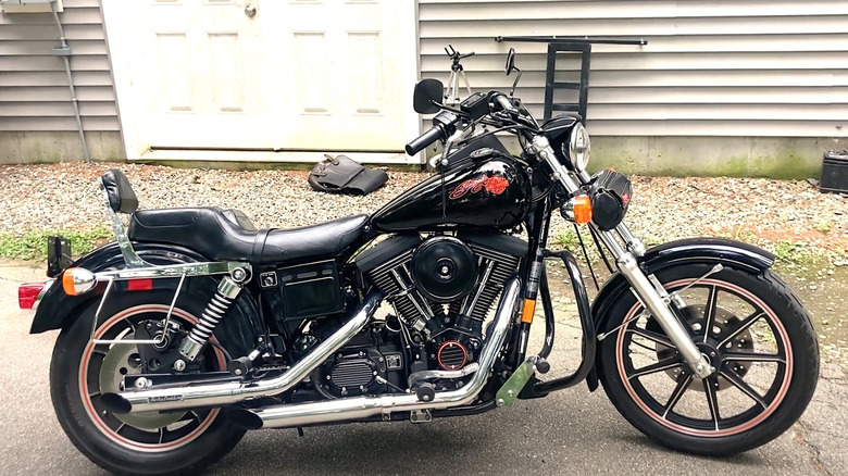 Harley-Davidson Dyna Sturgis on display