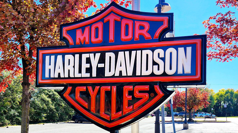 Sign for Harley-Davidson Motorcycles