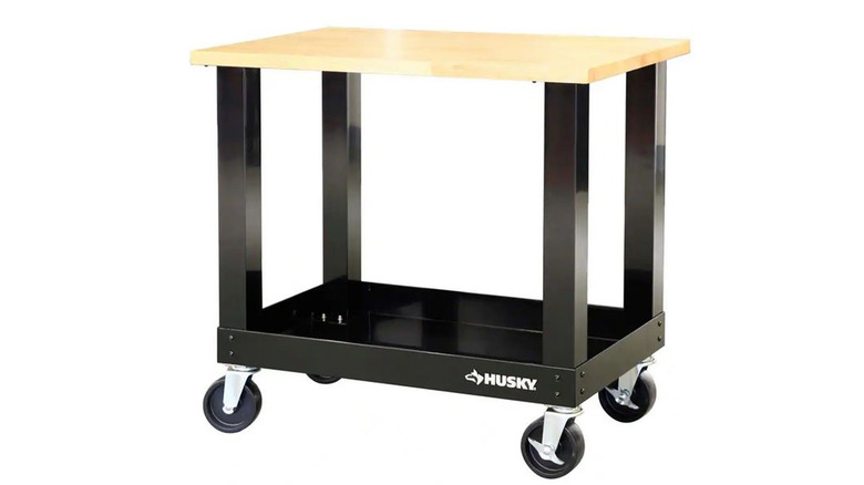 Husky workbench on wheels