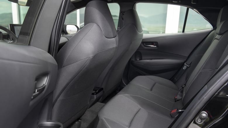 Backseats of 2024 Toyota GR Corolla