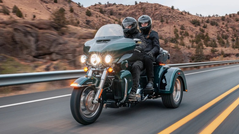 Riders on 2024 Harley-Davidson Tri Glide Ultra