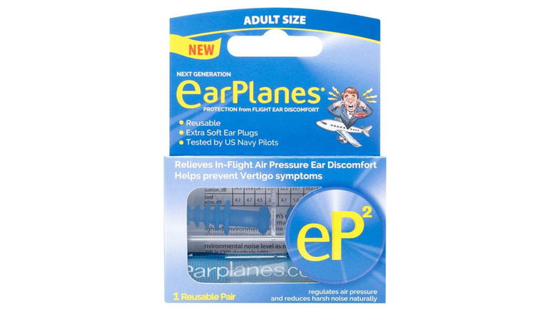 The EarPlanes earplugs are in the box