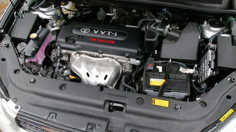 2AZ-FE engine in an engine bay