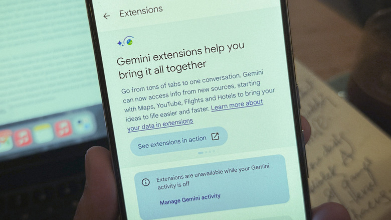 Extensions for Google Gemini. 