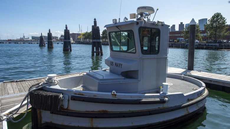 Boomin Beaver docked in a harbor