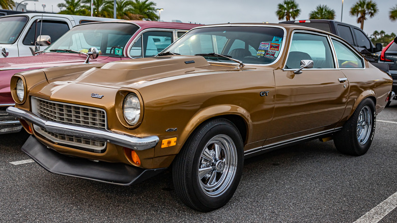 A 1972 Chevrolet Vega GT 2 in a parking lot