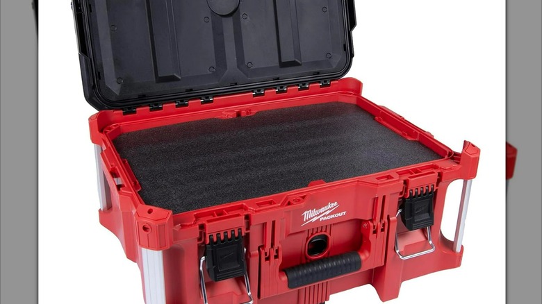 Milwaukee Packout-compatible foam inserts inside a Packout box.