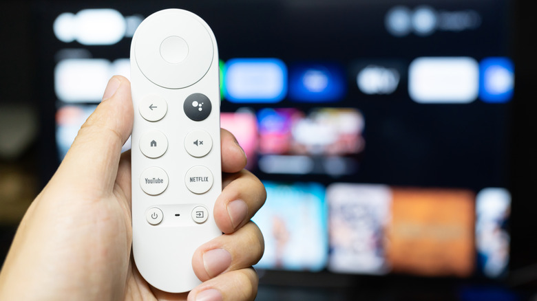 A Google TV remote