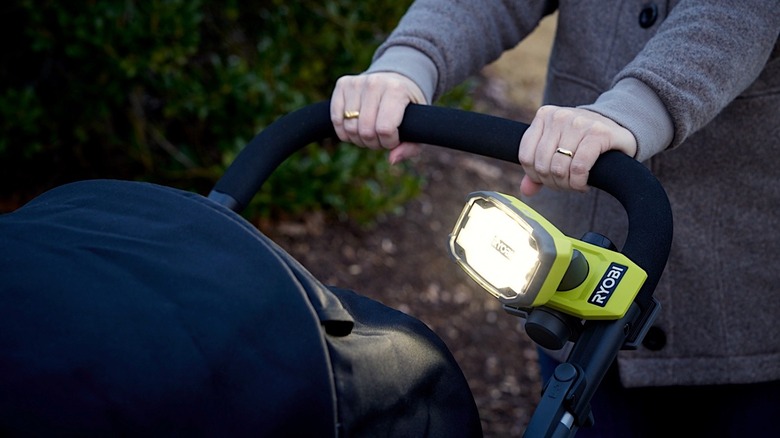 Ryobi Clamp Light in use