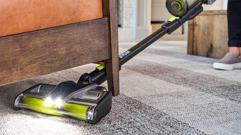 Ryobi vacuum under furniture