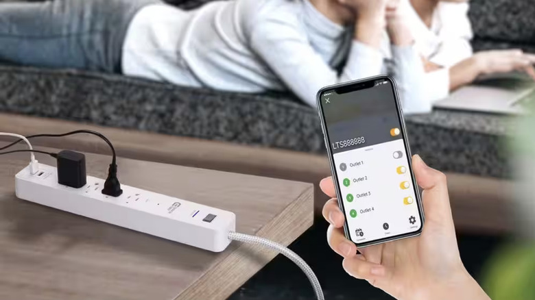 Hubspace app controlling surge protector