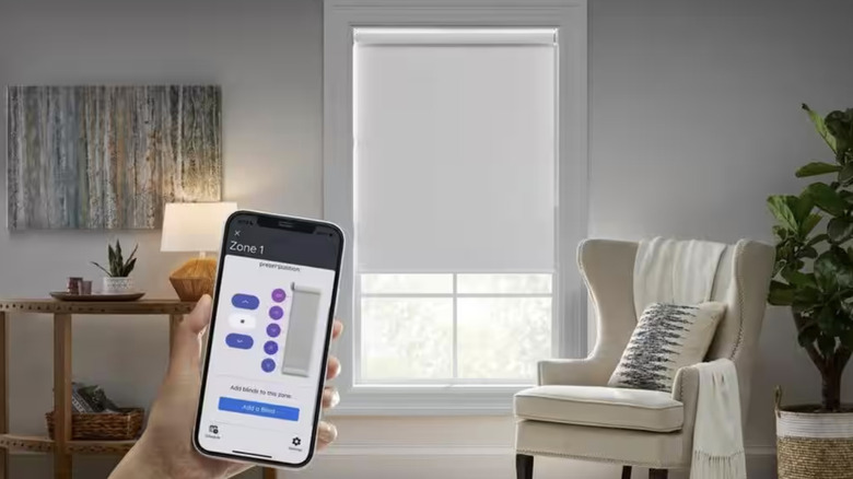 Phone controlling smart window shade 