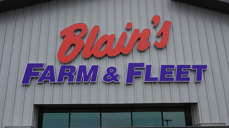 Blain's store sign