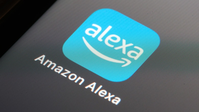 Amazon Alexa app square on a phone