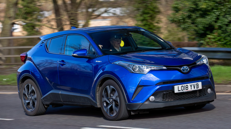 Blue 2018 Toyota C-HR