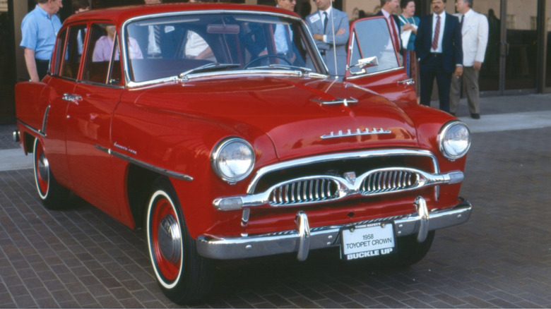 Red 1958 Toyopet Crown