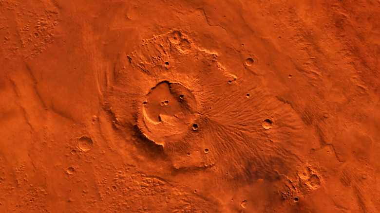 A NASA image of the surface of Mars.