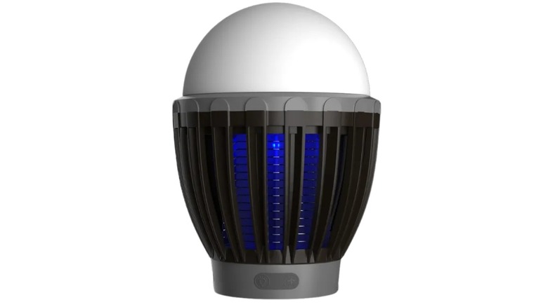 Bug zapper with light on top