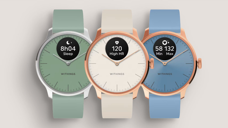 Withings ScanWatch Light in different colors