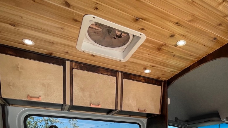 Maxxfan installed in van's roof