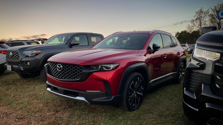 2024 Mazda CX-50 parked on the grass