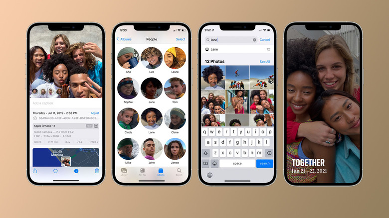 Apple's Photos app recognizing people