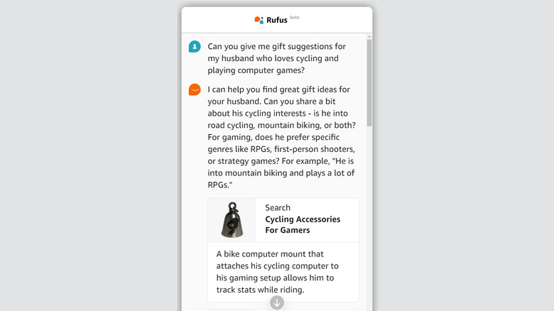 Amazon Rufus AI gift recommendations