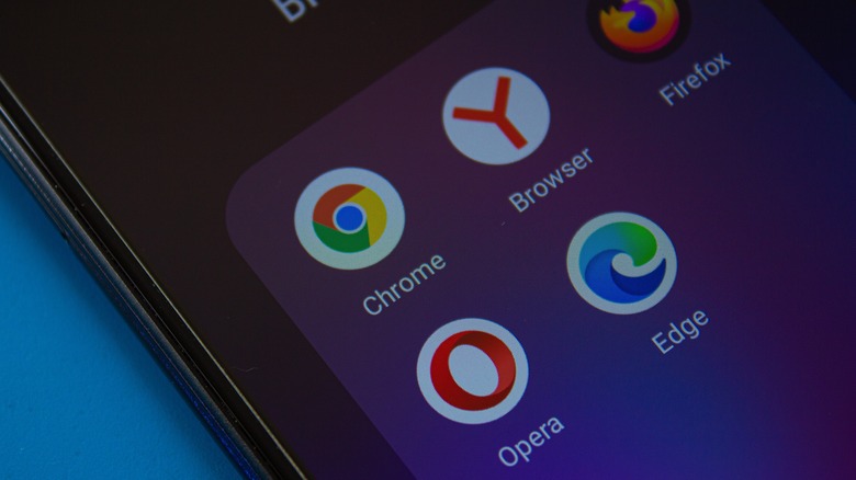 Browser apps on phone