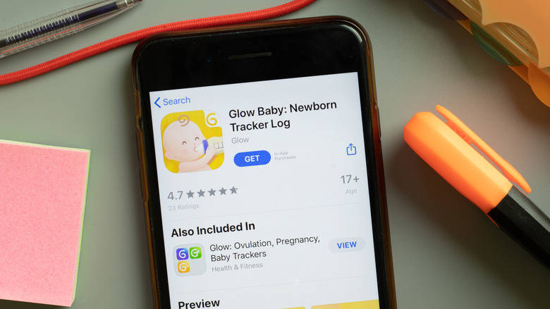 Glow baby tracker app