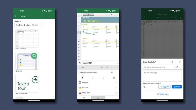 Microsoft Excel on Android 